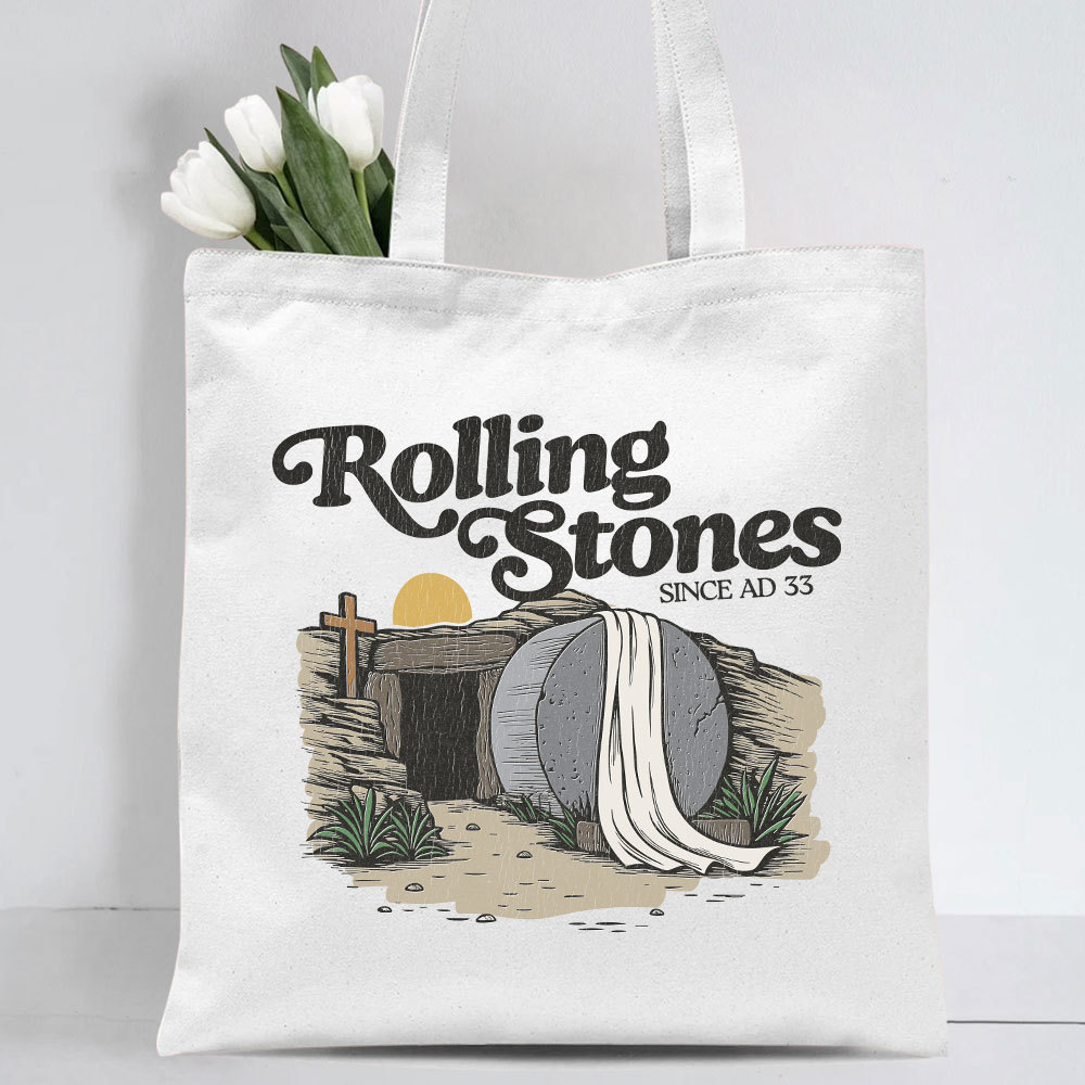 Rolling Stone Christian Canvas Tote Bag