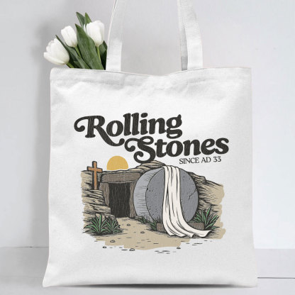 Rolling Stone Christian Canvas Tote Bag