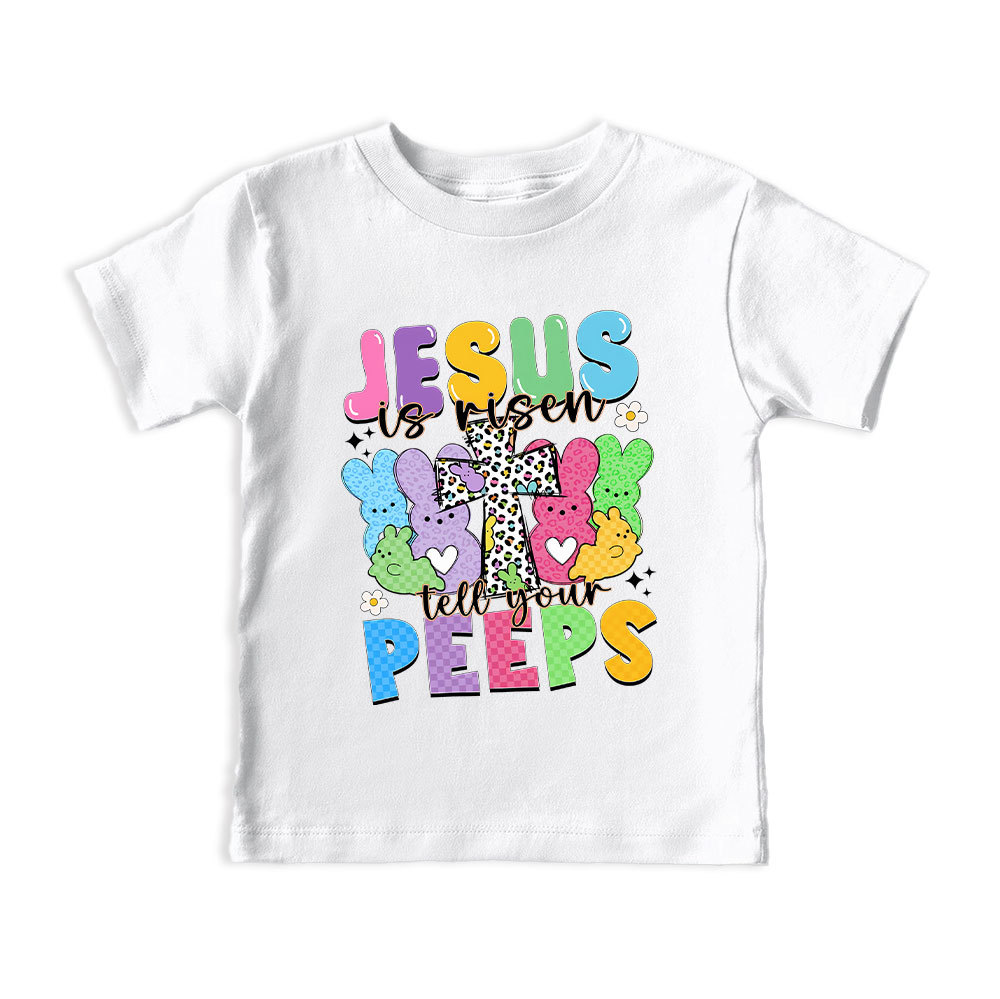 Jesus Is Risen Christian Kid T-Shirt