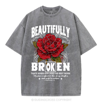 Beautifully Broken Christian Washed T-Shirt