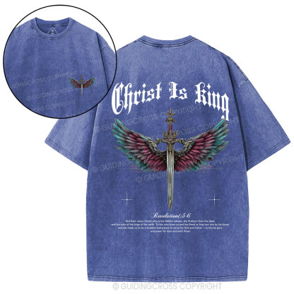 Christ Is King Christian Washed T-Shirt