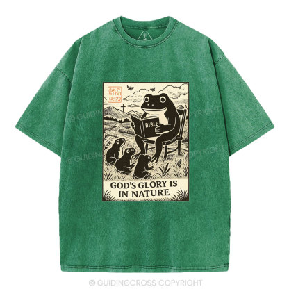 God's Glory Christian Washed T-Shirt