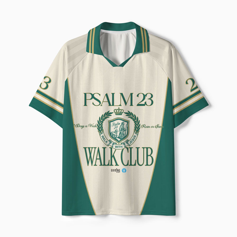 Walk With Jesus Christian Collar Jersey