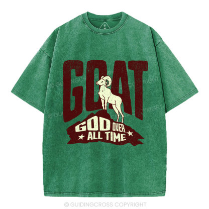 God Over All Time Christian Washed T-Shirt