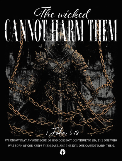 The Wicked Cannot Harm Them Christian Washed T-Shirt