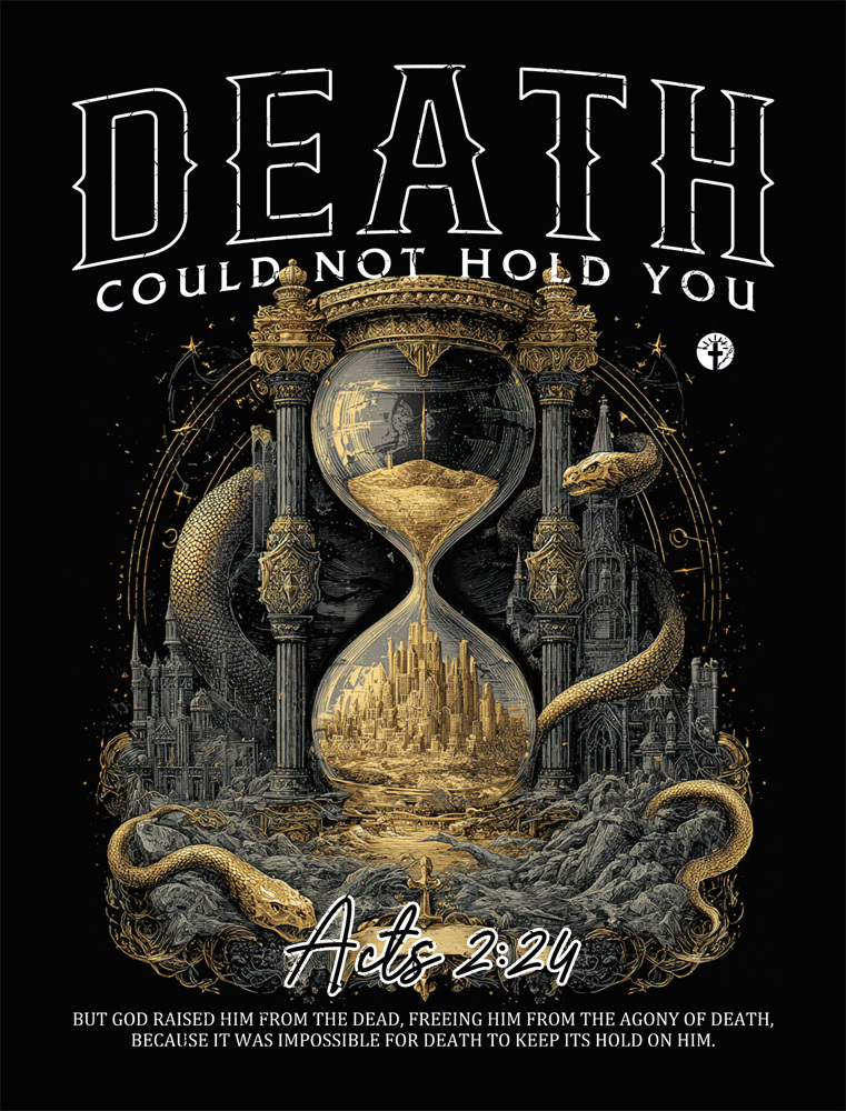 Death Could Not Hold You Christian Washed T-Shirt