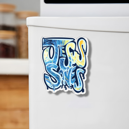 Jesus Saves Acrylic Refrigerator Magnets