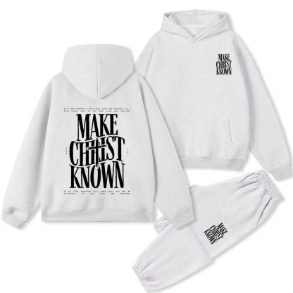 Make Christ Known Christian Premium Fleece Hoodie Set