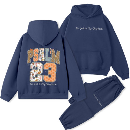 Psalm 23 Christian Premium Fleece Hoodie Set