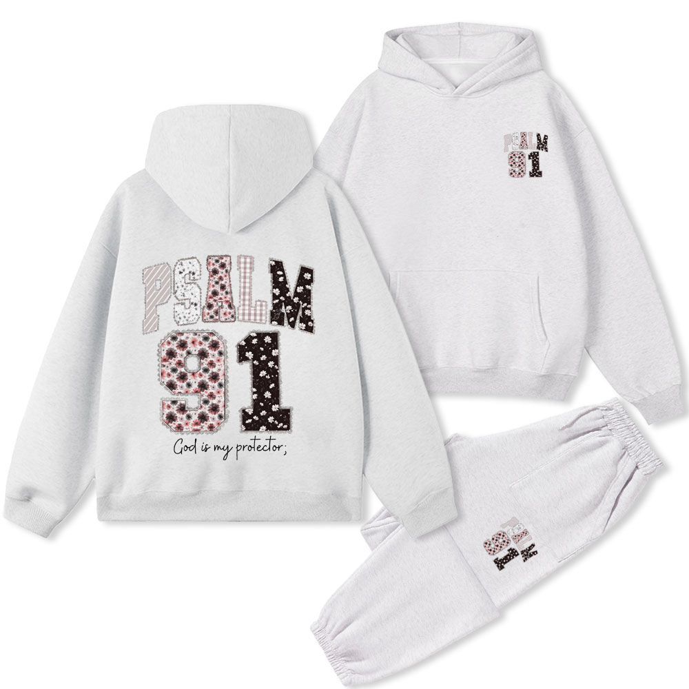 Psalm 98 Christian Premium Fleece Hoodie Set