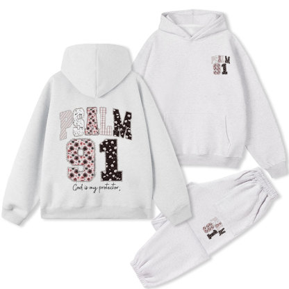 Psalm 98 Christian Premium Fleece Hoodie Set
