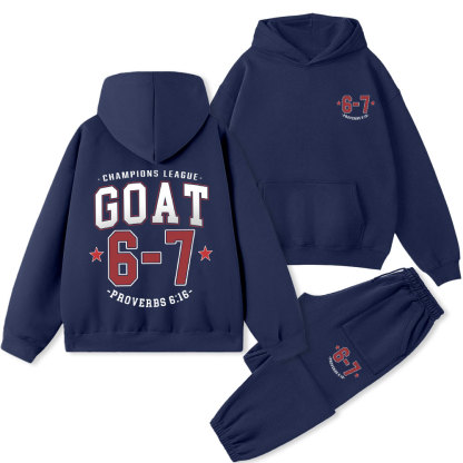 Champions League GOAT Christian Premium Fleece Hoodie Set