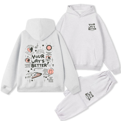 Your Way's Better Christian Premium Fleece Hoodie Set
