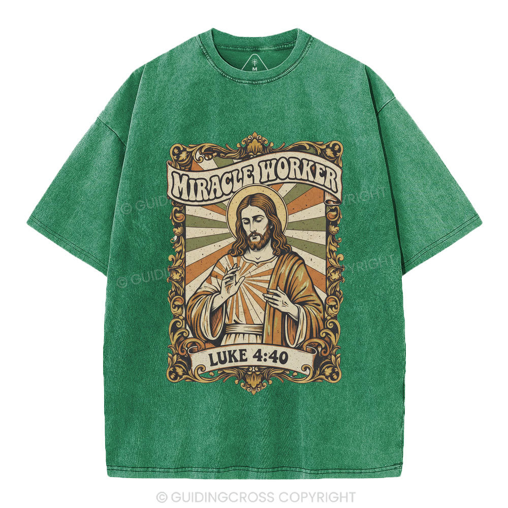 Miracle Worker Christian Washed T-Shirt