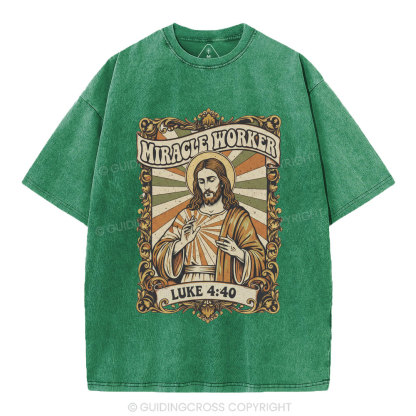 Miracle Worker Christian Washed T-Shirt