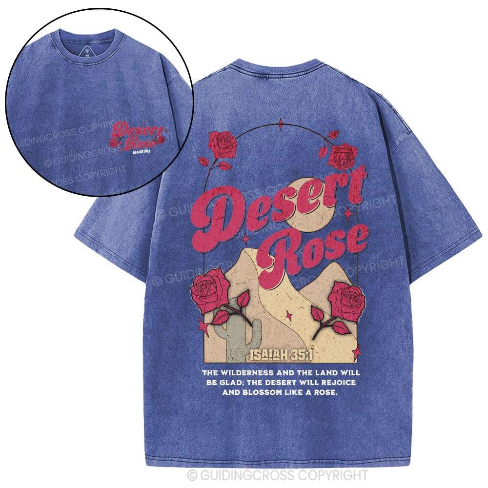 Desert Rose Christian Washed T-Shirt