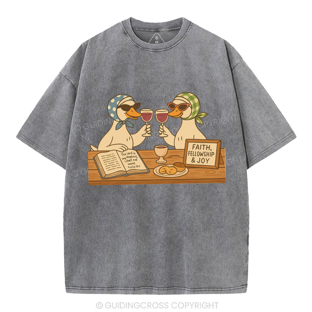Faith Fellowship & Joy Christian Washed T-Shirt