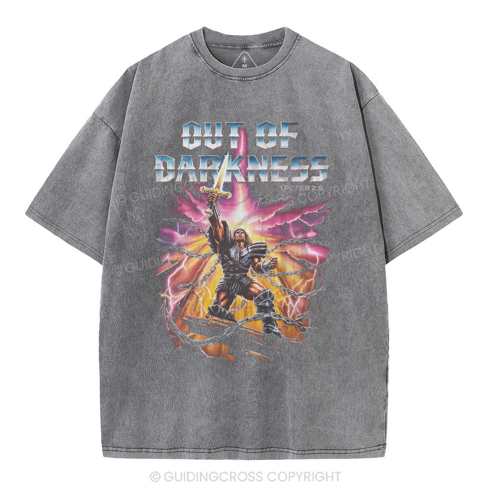 Out Of Darkness Christian Washed T-Shirt