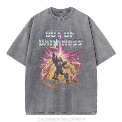Out Of Darkness Christian Washed T-Shirt