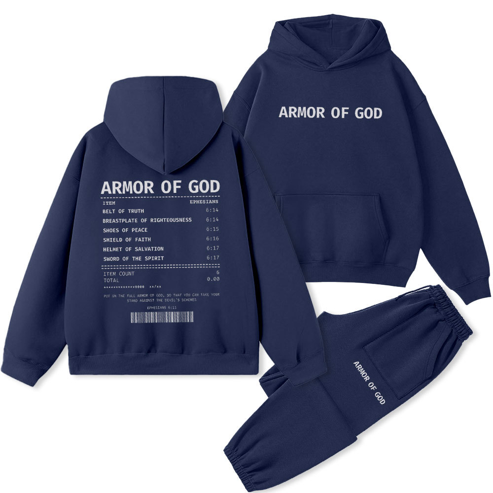 Armor Of God Christian Premium Fleece Hoodie Set