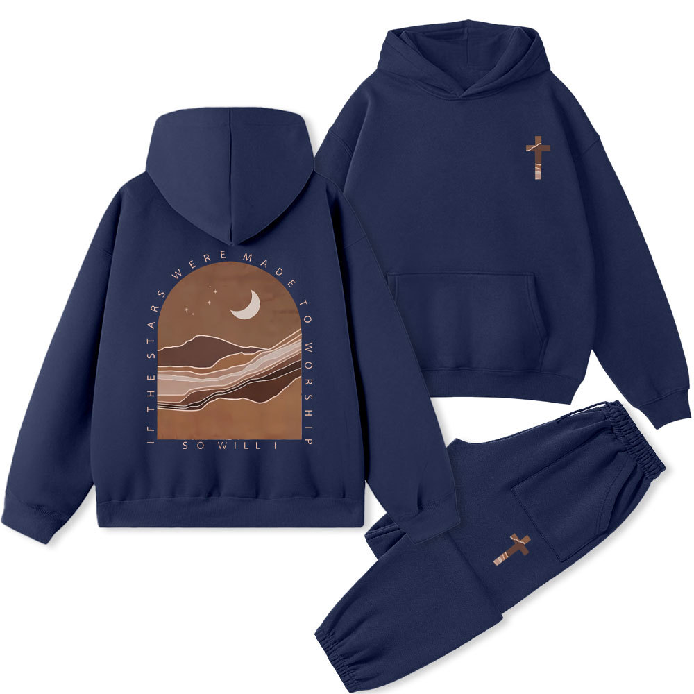 So Will I Christian Premium Fleece Hoodie Set