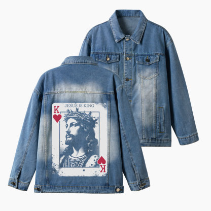 Jesus Is King Christian Denim Jacket