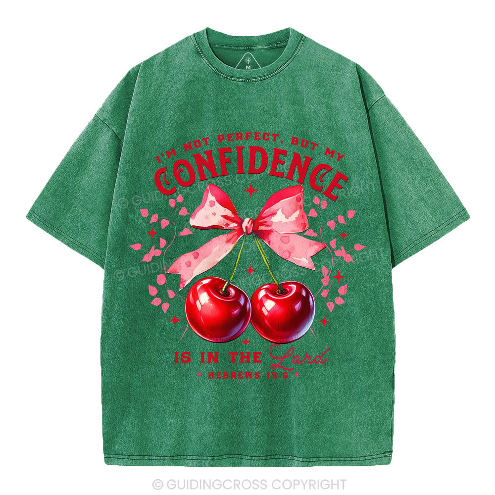 I'm Not Perfect But My Godfidence Is In The Lord Christian Washed T-Shirt