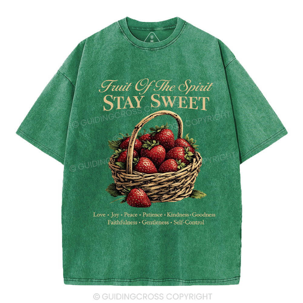 Stay Sweet Christian Washed T-Shirt