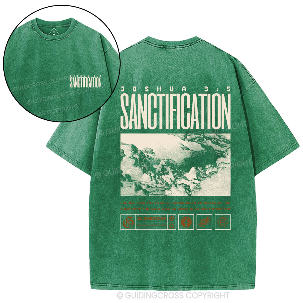 Sanctification Christian Washed T-Shirt