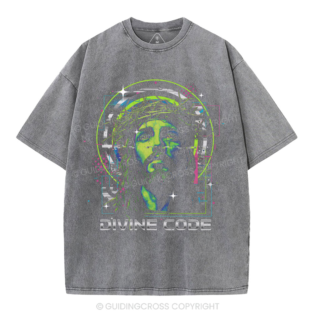 Divine Code Christian Washed T-Shirt