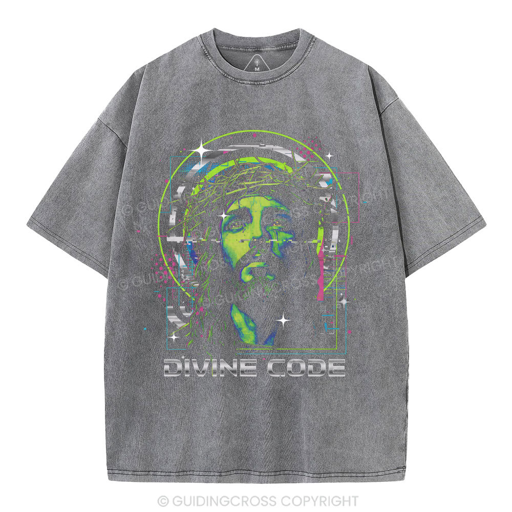 Divine Code Christian Washed T-Shirt