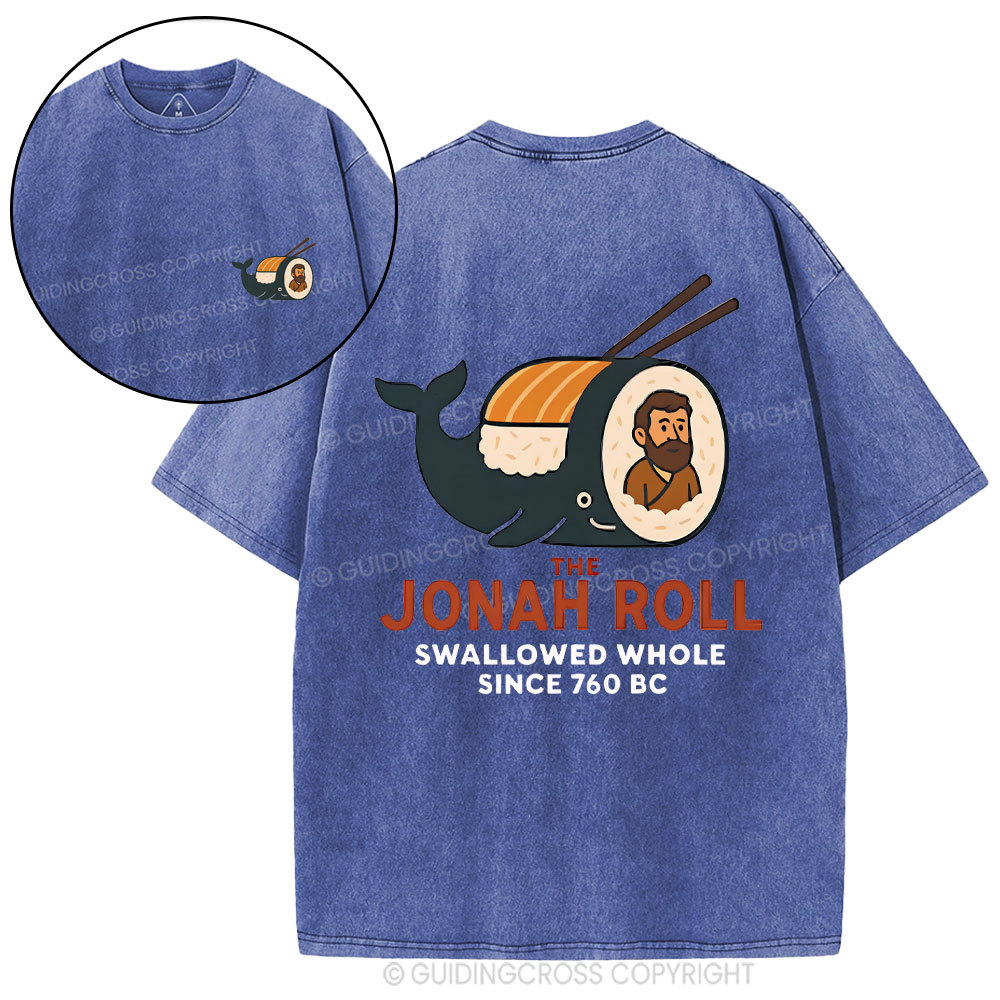 The Jonah Roll Swallowed Whole Christian Washed T-Shirt