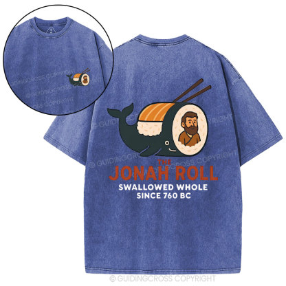 The Jonah Roll Swallowed Whole Christian Washed T-Shirt