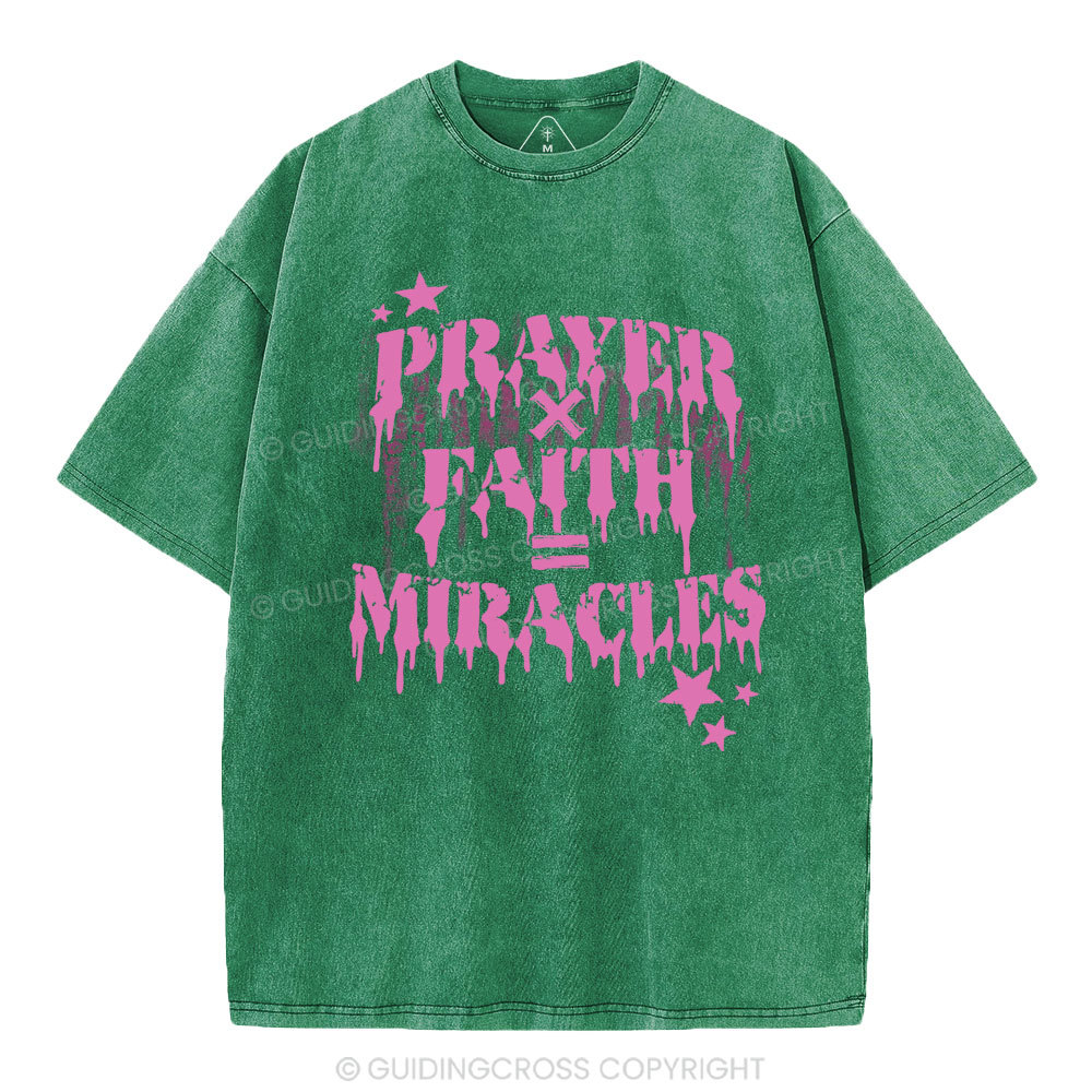Prayer Faith Christian Washed T-Shirt