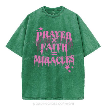 Prayer Faith Christian Washed T-Shirt