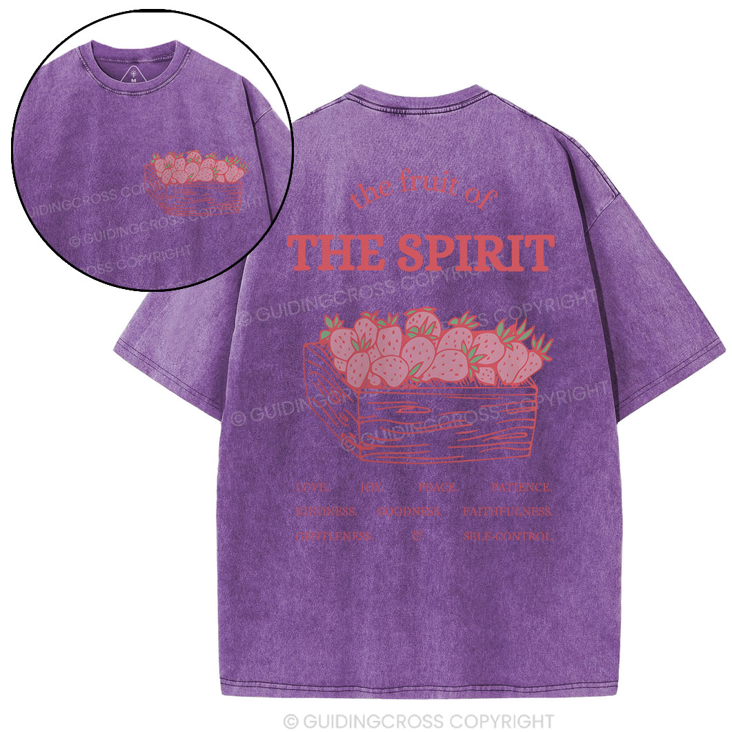 The Fruit Of The Spirit Christian Washed T-Shirt