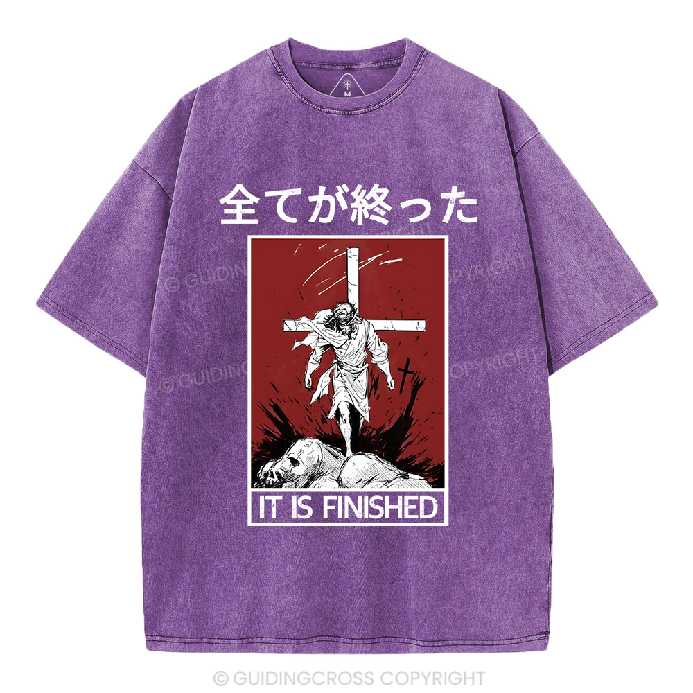 It Is Finished Christian Washed T-Shirt