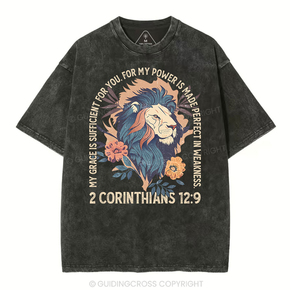 My Grace Is Sufficient For You Christian Washed T-Shirt