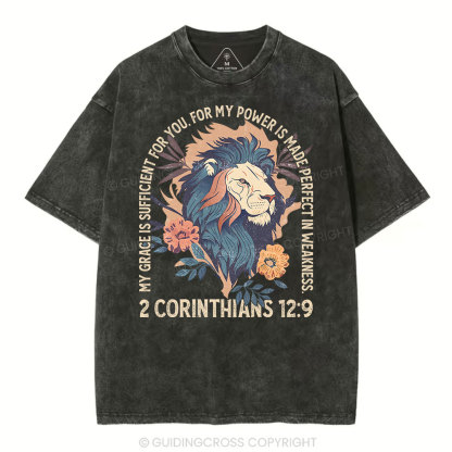 My Grace Is Sufficient For You Christian Washed T-Shirt