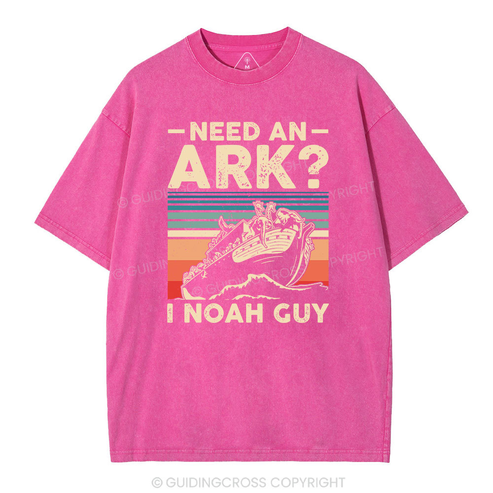 Need An Ark I Noah Guy Funny Vintage Washed Christian T-Shirt