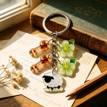 The Lord Is My Shepherd Acrylic Christian Keychain