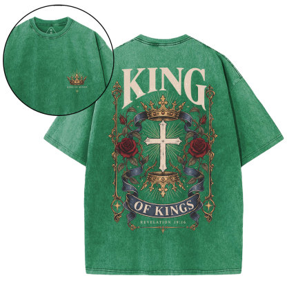 King Of Kings Christian Washed T-Shirt