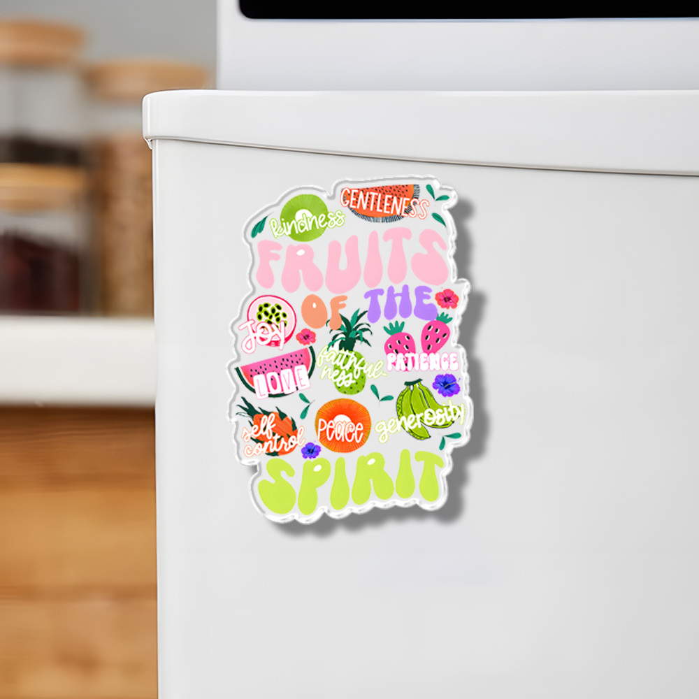 Fruit Of The Spirit Acrylic Refrigerator Magnets