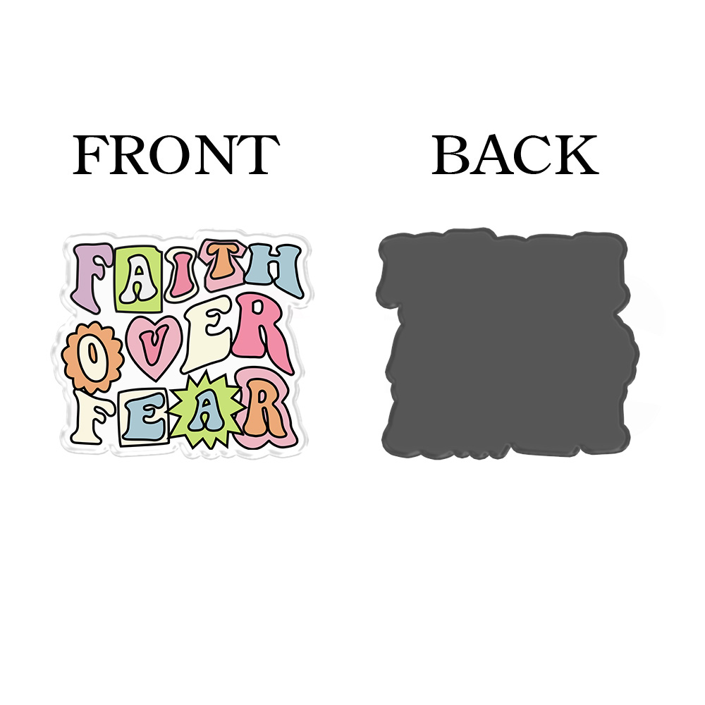 Faith Over Fear Acrylic Refrigerator Magnets