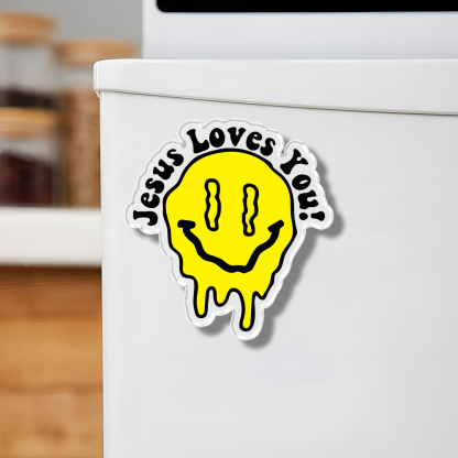 Jesus Loves You Acrylic Refrigerator Magnets