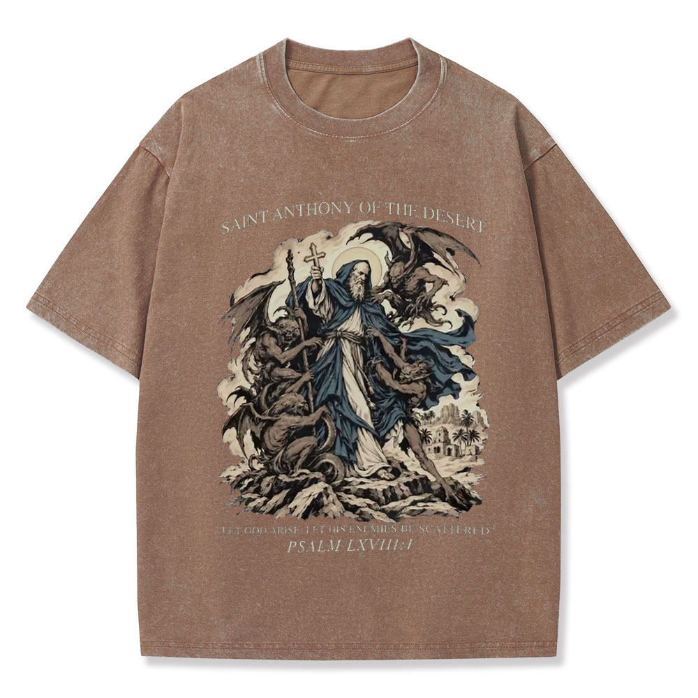 Saint Anthony Of The Desert  Washed T-Shirt