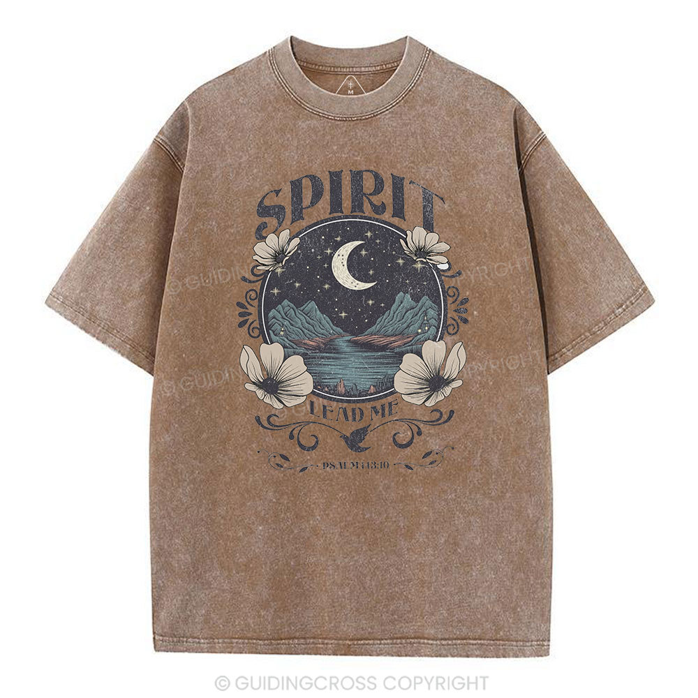 Spirit Lead Me Christian Washed T-Shirt