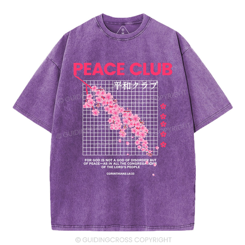 Peace Club Christian Washed T-Shirt