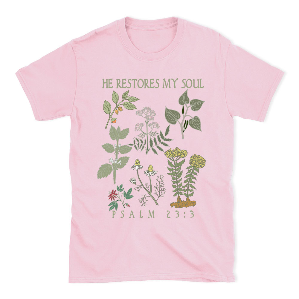 He Restores My Soul Christian T-Shirt
