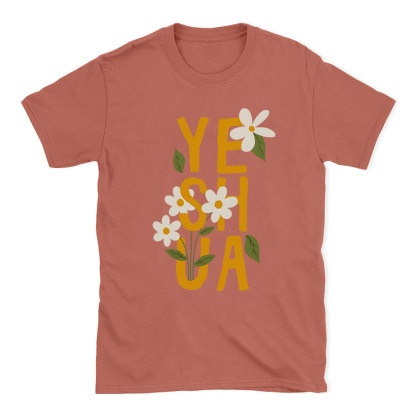 Yeshua With Flower Christian T-Shirt